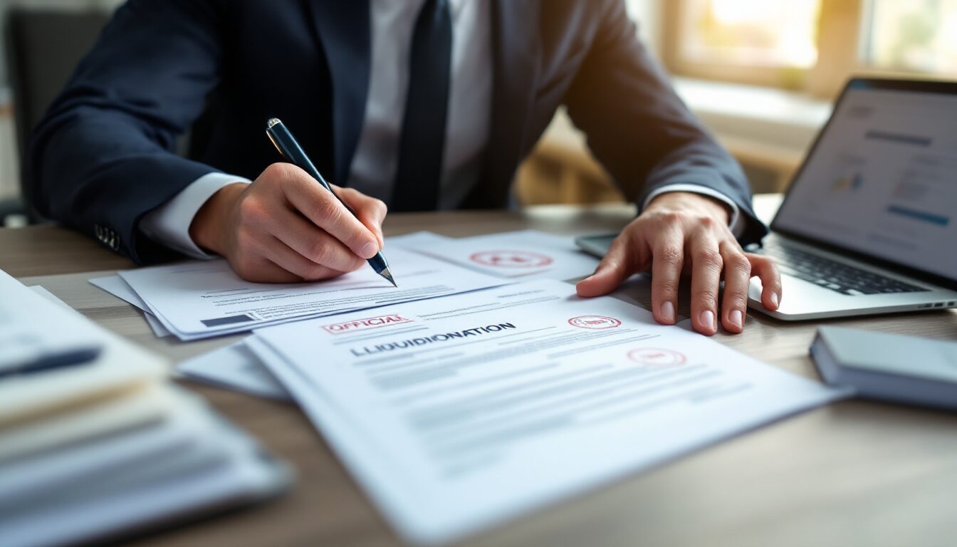 Annonce légale de liquidation EURL