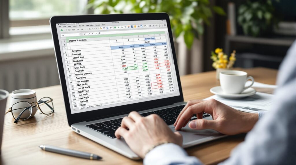 modèle compte de résultat excel