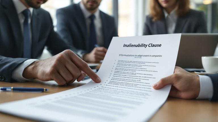 clause d'inaliénabilité exemple