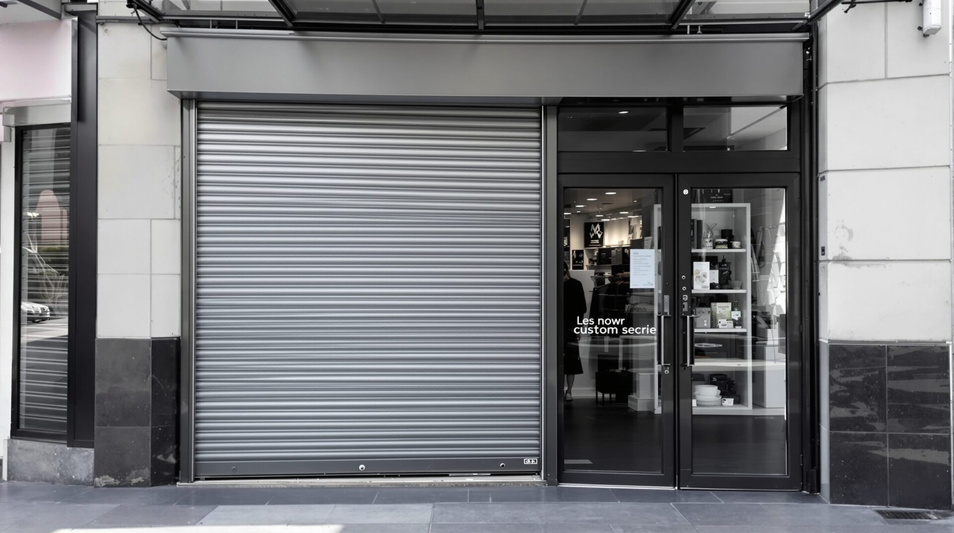 rideau metallique commerce