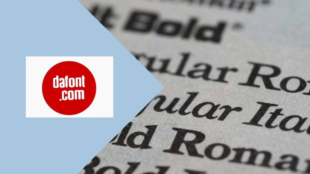 dafont police d'écriture