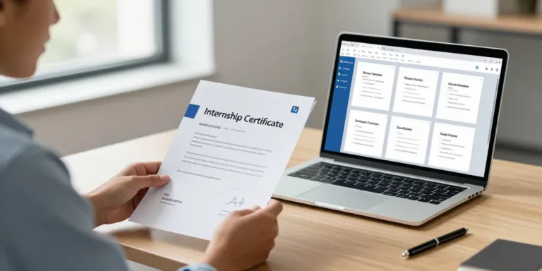 modèle d'attestation de stage word