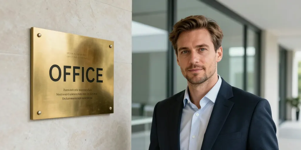 Plaque professionnelle : guide d’achat complet pour entrepreneurs et libéraux