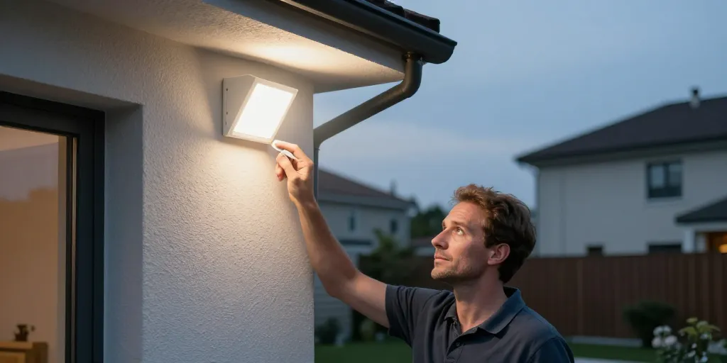 à quelle hauteur mettre un éclairage extérieur