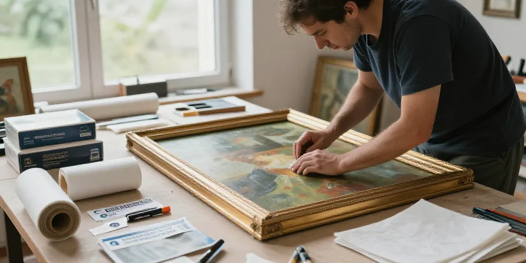 emballage oeuvre d'art
