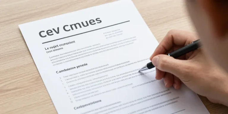 modèle CV